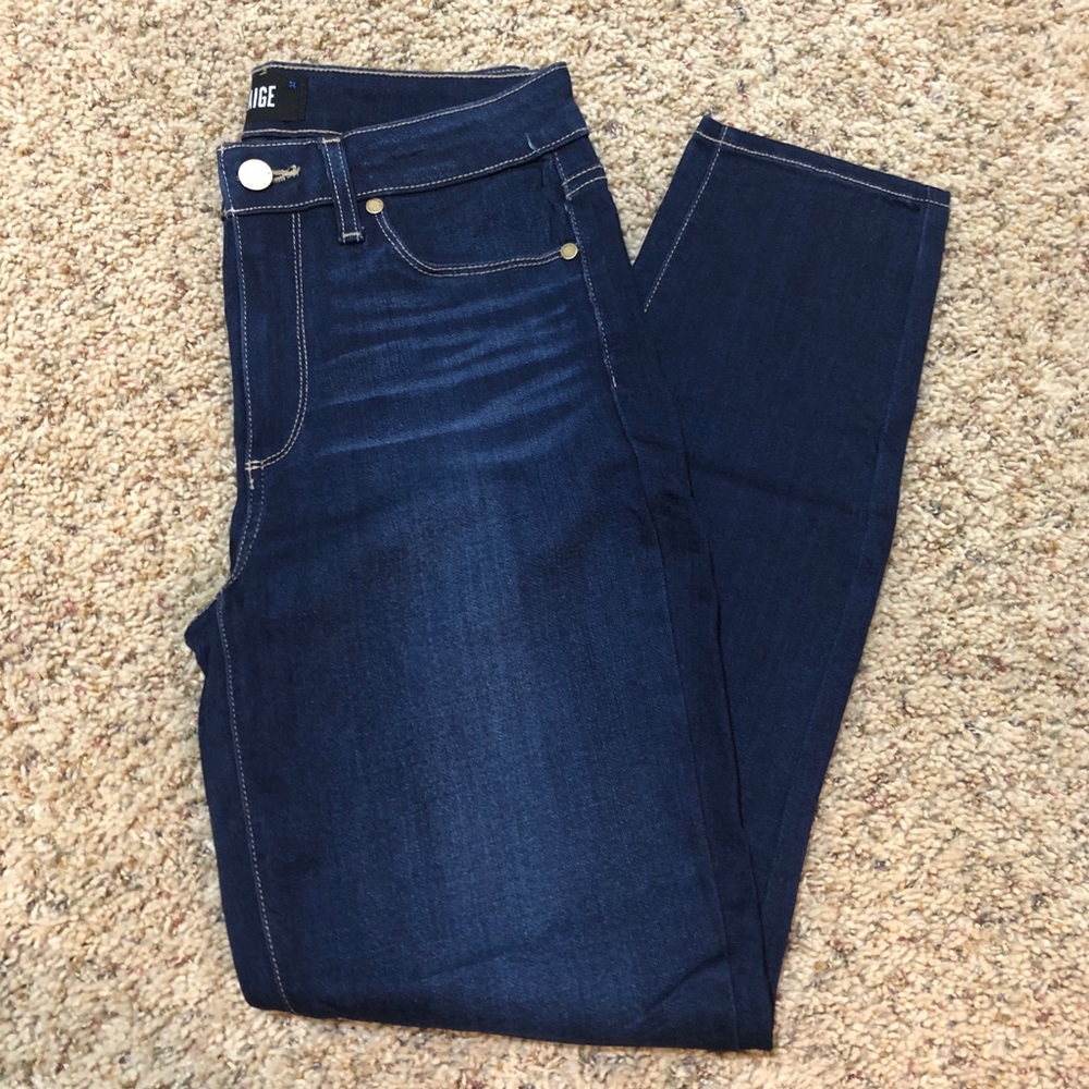 Paige Hoxton Ankle Dark Wash Jeans